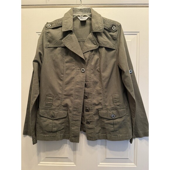 George Military Style Jacket‎ Linen /Cotton Women’s Size 16 Lightweight - Picture 13 of 14
